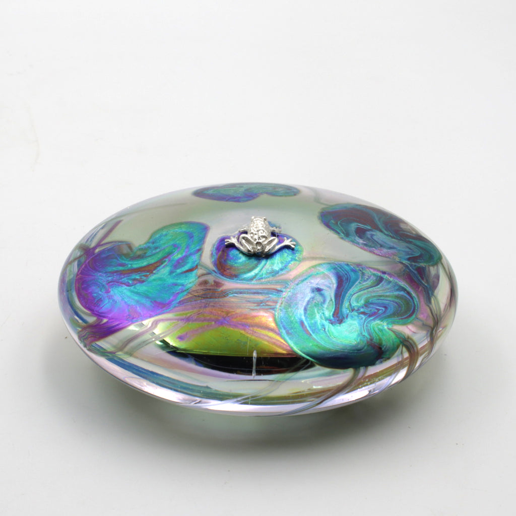 Frog sitting on a lily Trail Disc