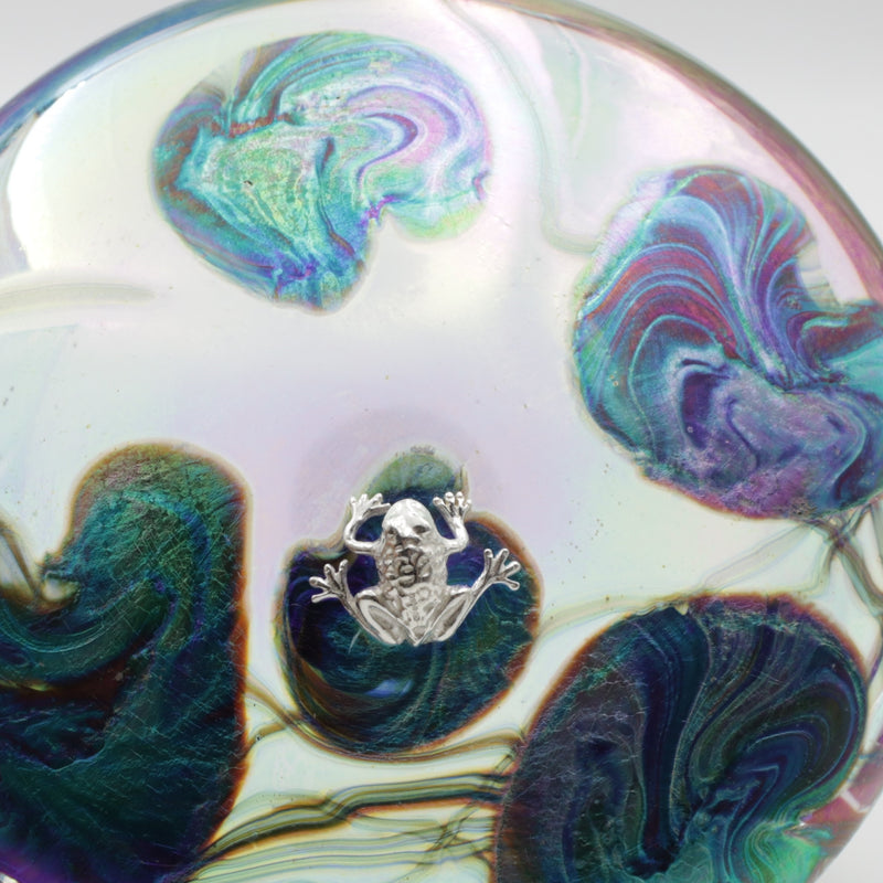 Frog sitting on a lily Trail Disc