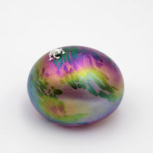 Dinosaur Egg with sterling Silver Frog