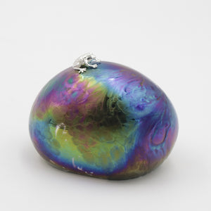 Dinosaur Egg with Sterling Silver Frog