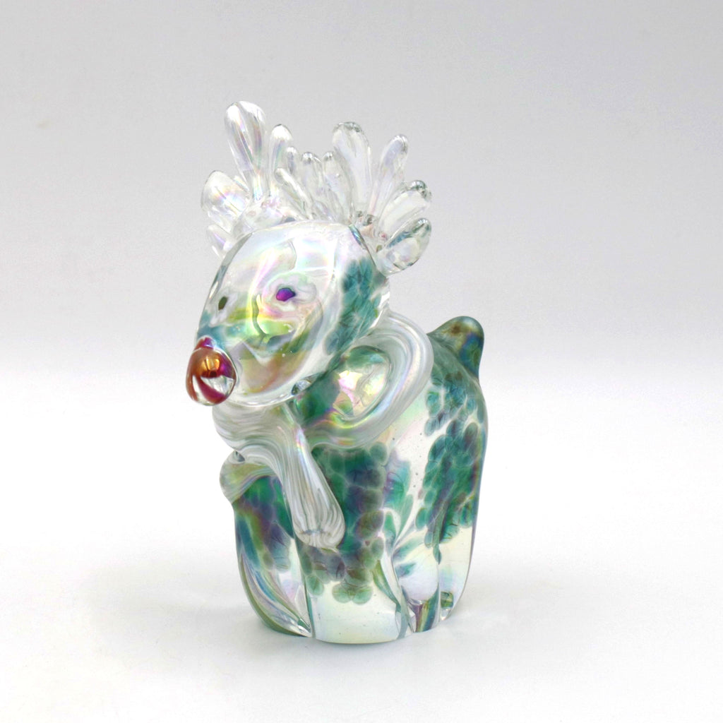 Limited Edition Glass Christmas Reindeer