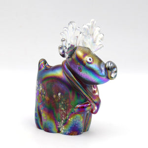 Limited Edition Glass Christmas Reindeer