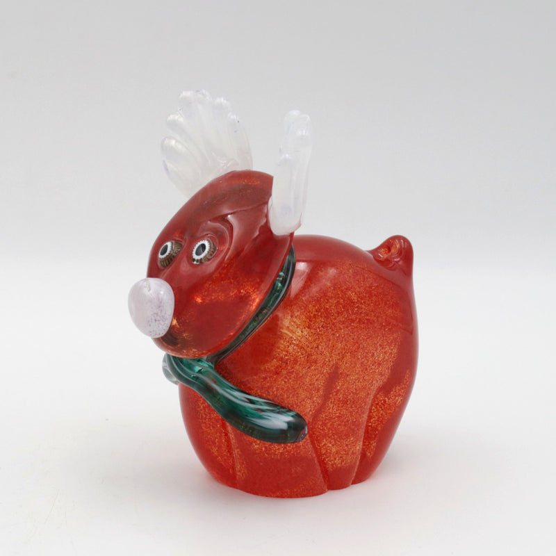 Limited Edition Glass Christmas Reindeer