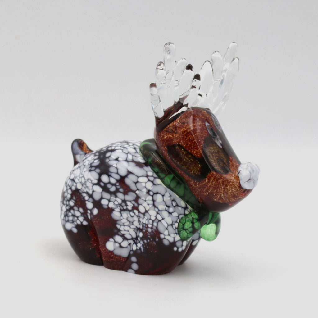 Limited Edition Glass Christmas Reindeer