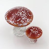Red Capped Glass Toadstools