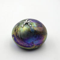 Dinosaur Egg with Sterling Silver Gecko