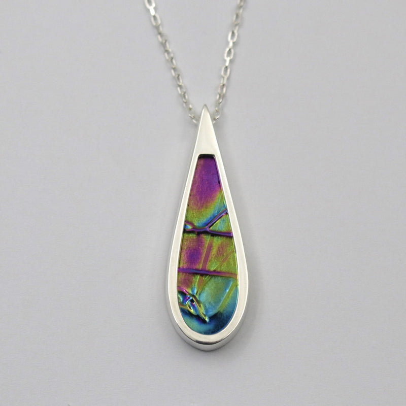 Glass and Silver Pendant