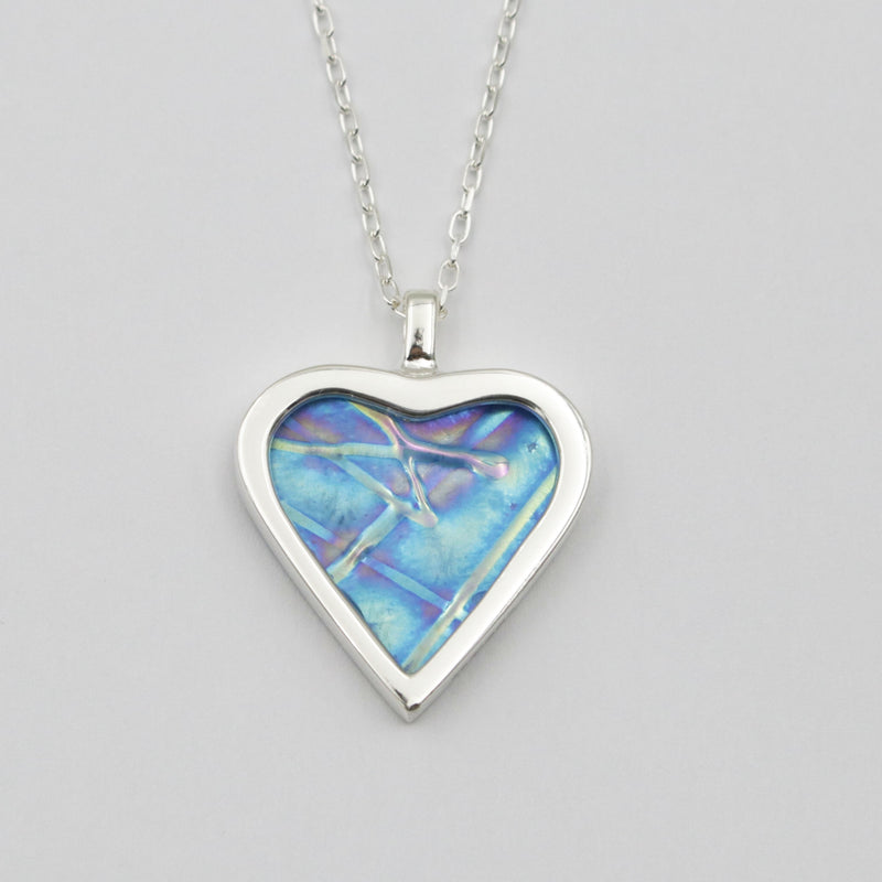 Glass and Sterling Silver Pendant