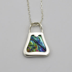 Glass and Silver Pendant